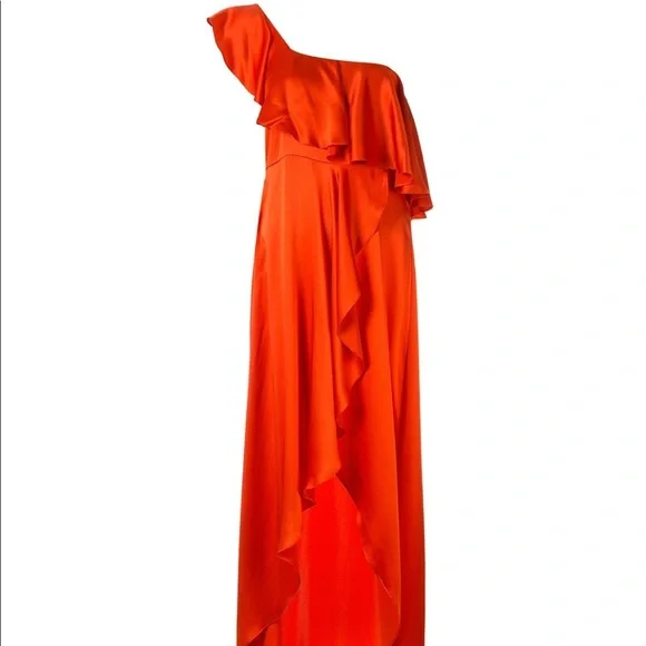 Alexis Austyn One-Shoulder Silk Dress